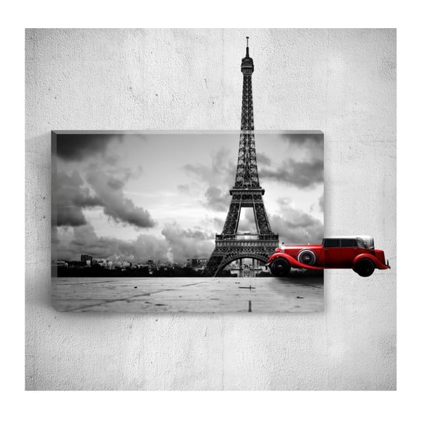 Eiffel Tower 3D fali kép, 40 x 60 cm - Mosticx