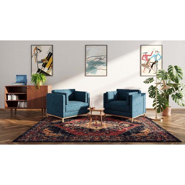 Sötétkék relaxációs fotel Celerio – Ame Yens-image-4