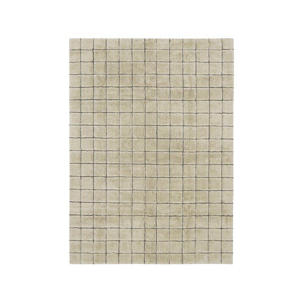 Bézs kézi szövésű gyapjú szőnyeg 170x240 cm Mosaic Sandstone – Lorena Canals-image-4