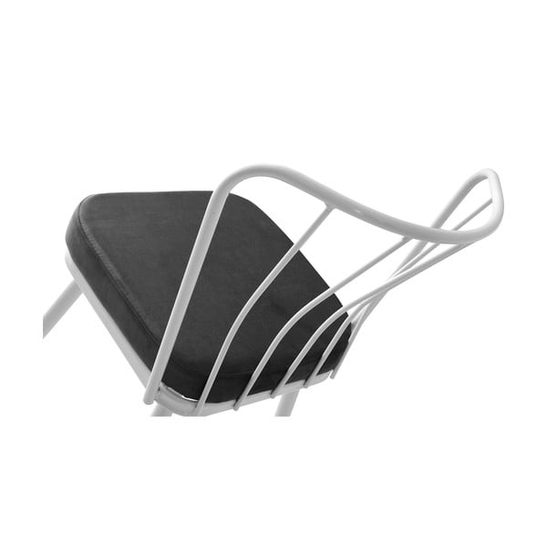 Fehér-fekete fém étkezőszék szett 2 db-os Yildiz – Kalune Design-image-4