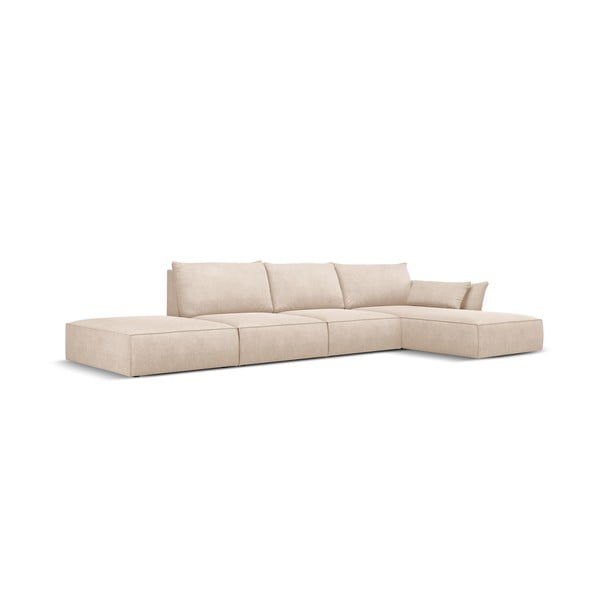 Bézs sarokkanapé (jobb oldali) Vanda – Mazzini Sofas-image-2