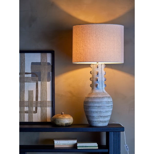 Világoskék asztali lámpa textil búrával (magasság 90 cm) Gadiela – Bloomingville-image-2