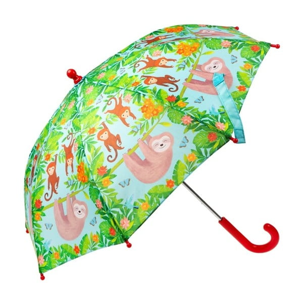 Boho zöld esernyő lajhár motívummal - Sass & Belle