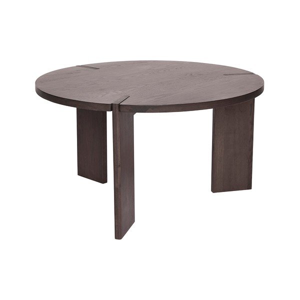 Sötét natúr színű kőrisfa kerek dohányzóasztal ø 65 cm Oy – OYOY Living Design