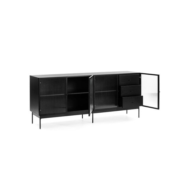 Blur fekete komód, szélesség 180 cm - Teulat-image-3