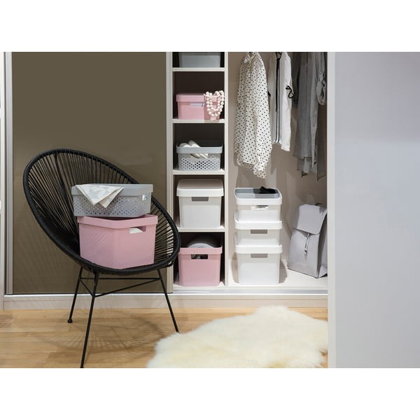 Infinity Dots szürke tárolókosár, 17 l - Curver-image-1