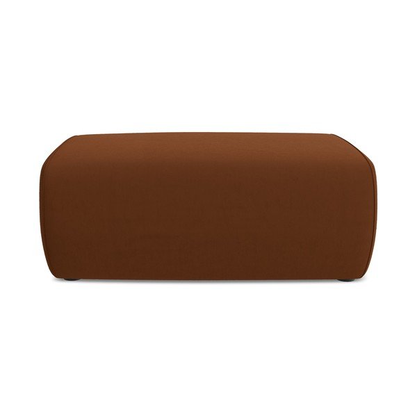 Terrakotta színű bársony lábtartó Kapua – Makamii