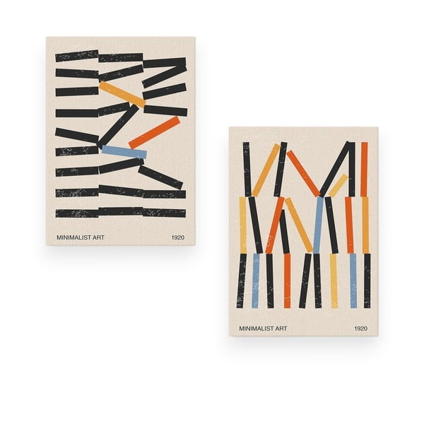 Kép szett 2 db-os 50x70 cm Lines – Wallity