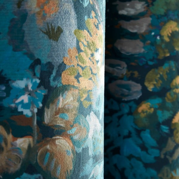 Kék bársony függöny szett 2 db-os 168x229 cm Garden Walk – RHS-image-3