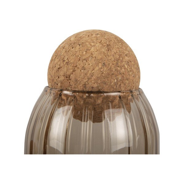 Gem barna üveg doboz parafa fedéllel, magasság 24 cm - PT LIVING-image-3