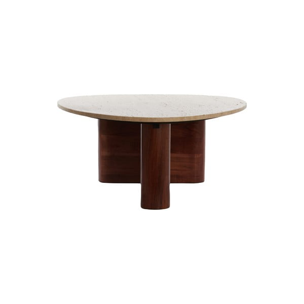 Barna dohányzóasztal 72x90 cm Mahelona – Light & Living-image-2