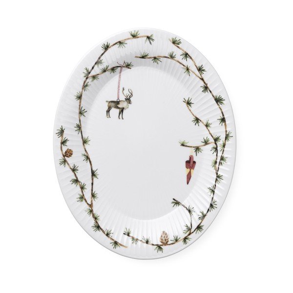 Porcelán tálca karácsonyi mintával 27x34 cm Hammershøi Christmas – Kähler Design