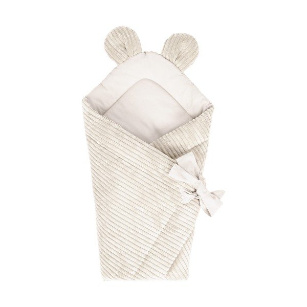 Bézs kordbársony babapólya 35x65 cm – Meowbaby