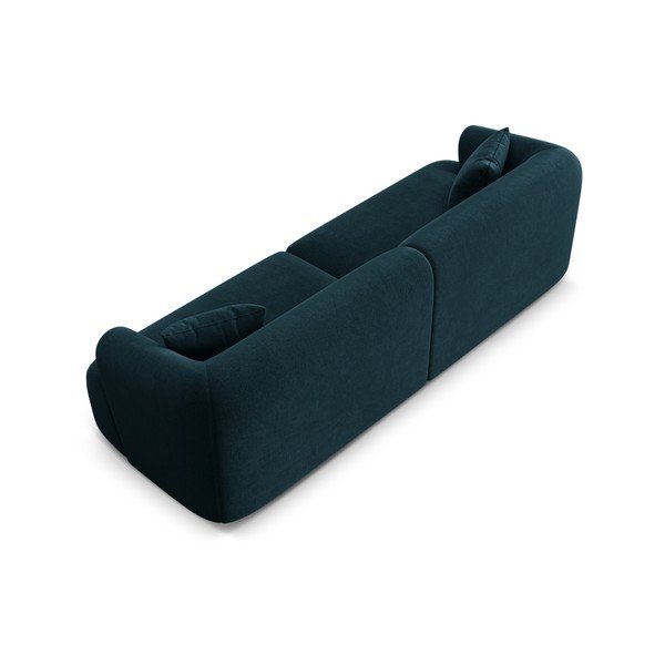 Petróleum színű bársony kanapé 255 cm Campi – Cosmopolitan Design-image-4