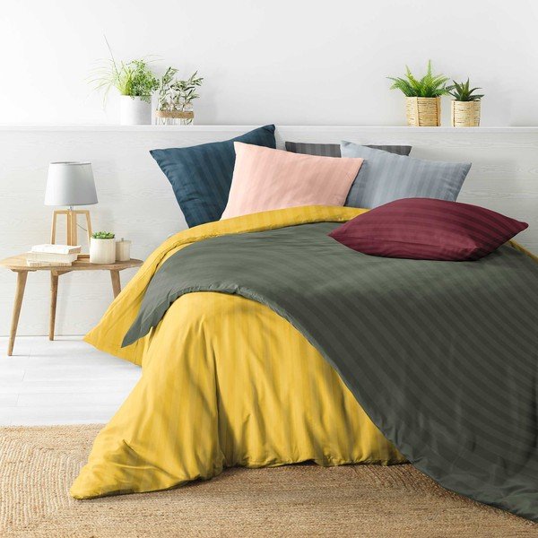 Kék kétszemélyes hosszabbított mikroszálas ágyneműhuzat 240x220 cm Cleo – douceur d'intérieur-image-3