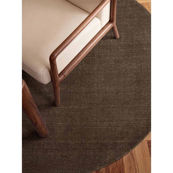 Barna kézi szövésű gyapjú kerek szőnyeg ø 160 cm Greenwich – Ted Baker-image-2