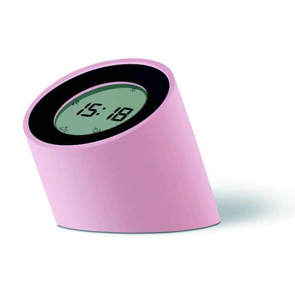 Rózsaszín ébresztőóra LED kijelzővel - Gingko