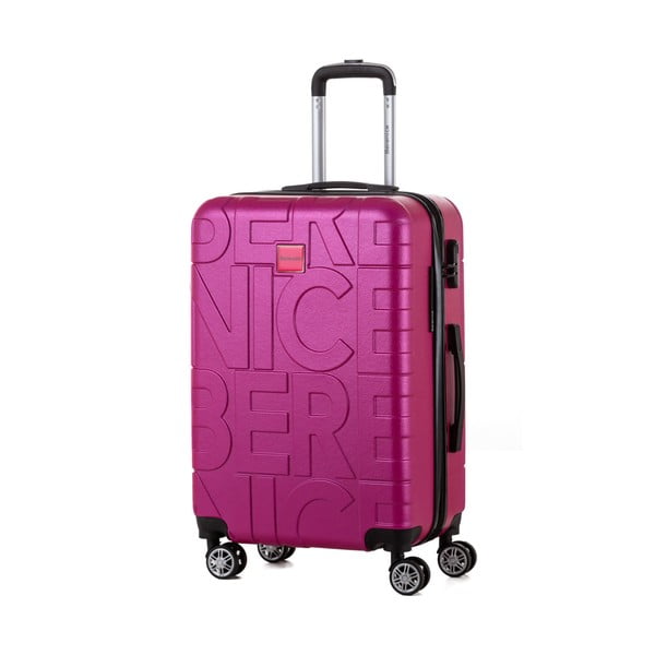 Typo rózsaszín bőrönd, 71 l - Berenice
