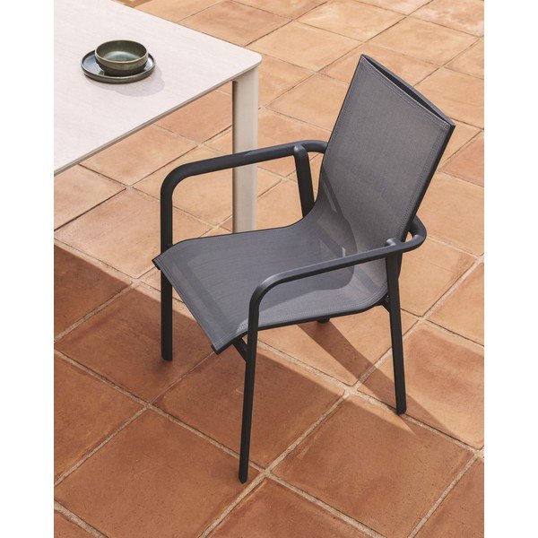 Szürke kerti szék Canea – Kave Home-image-1