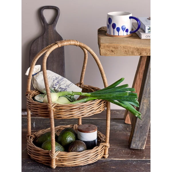 Fehér-kék agyagkerámia bögre szett 3 db-os 450 ml Linora – Bloomingville-image-3