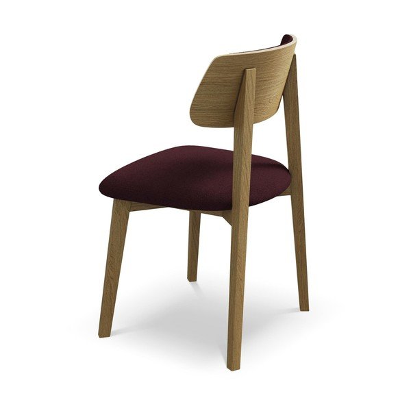 Borvörös tömörfa étkezőszék Niu – Makamii-image-3