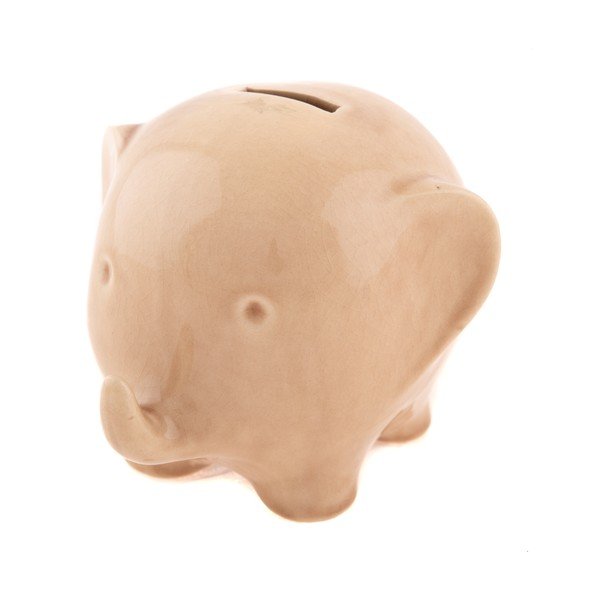 Elephant barna kerámia persely, magasság 11,5 cm - Dakls