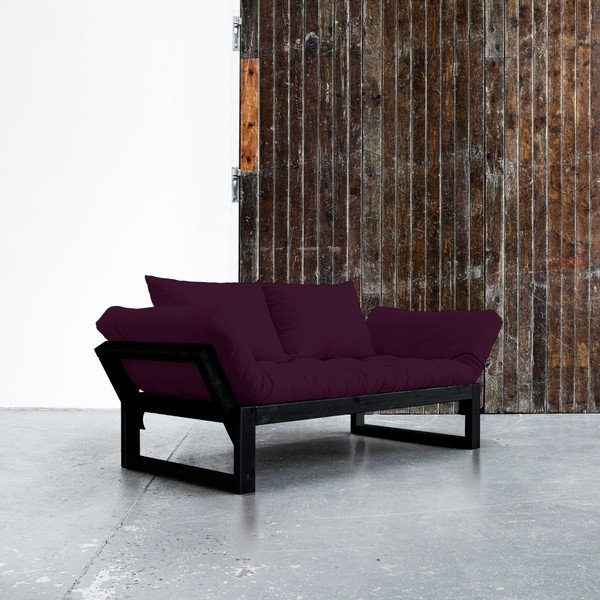 Edge Black/Purple Plum állítható kanapé - Karup-image-1