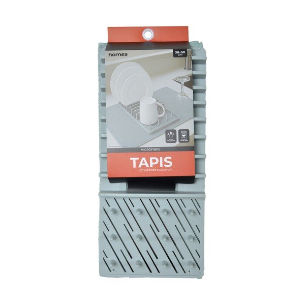 Világoskék műanyag edénycsepegtető alátét 50x38 cm – Homéa-image-2