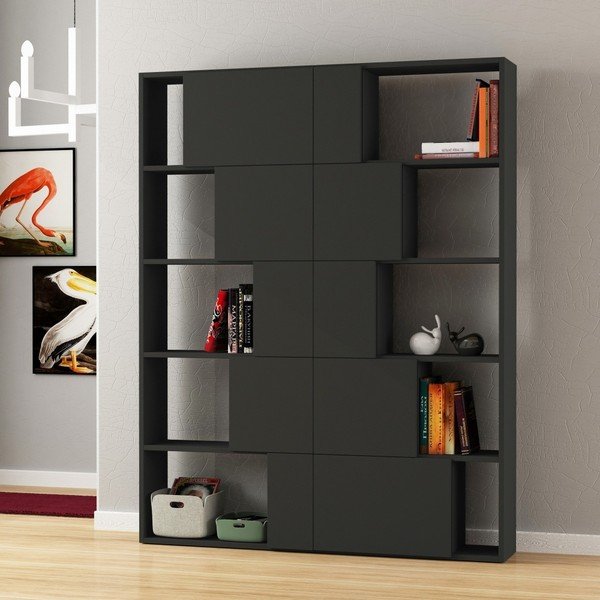 Ondatoo Set Anthracite antracitszürke könyvespolc-image-1