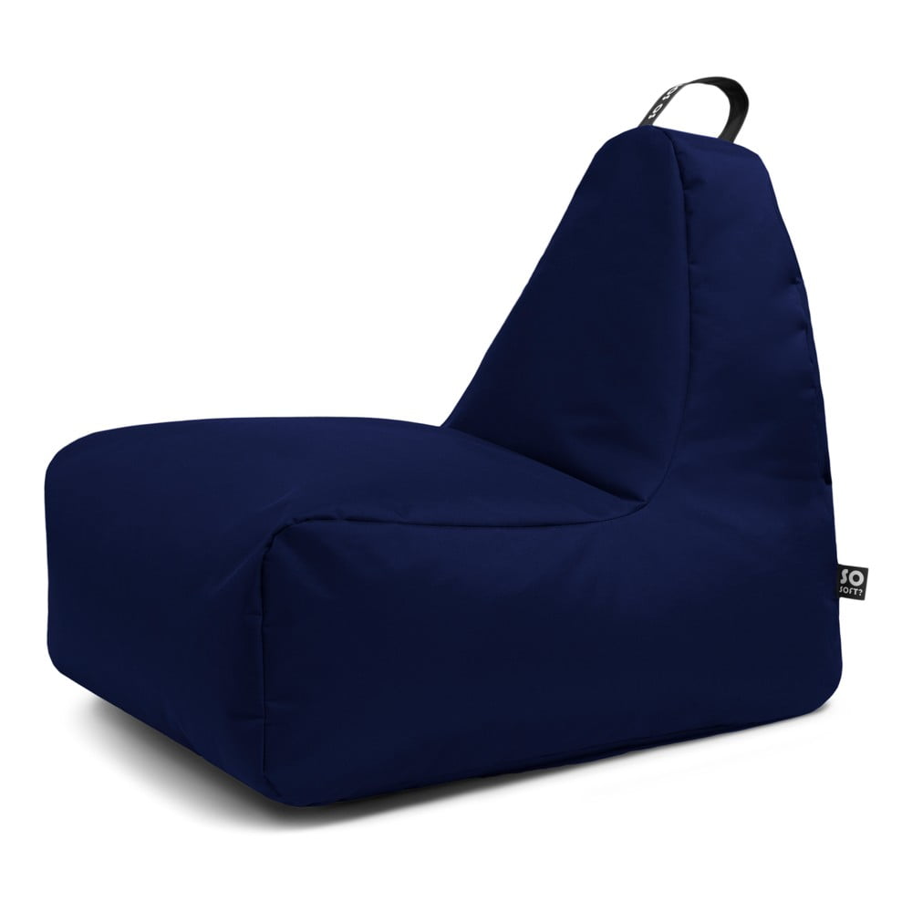Sötétkék gyerek babzsákfotel Chill M  So Soft?