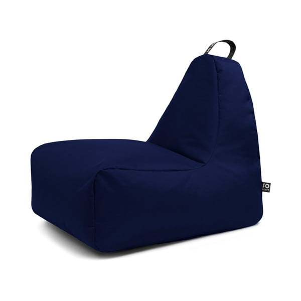 Sötétkék babzsákfotel Chill L – So Soft?