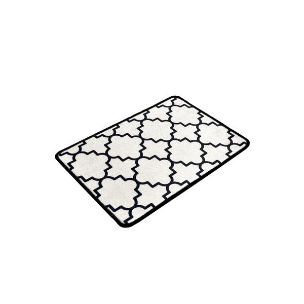 Fekete-bézs fürdőszobai kilépő 40x60 cm Kupa – Foutastic