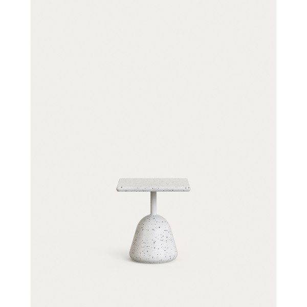 Kerti dohányzóasztal terrazzo asztallappal 44x44 cm Saura – Kave Home-image-2