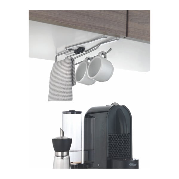 Polcra akasztható pohártartó, hosszúság 8 cm - Metaltex-image-4