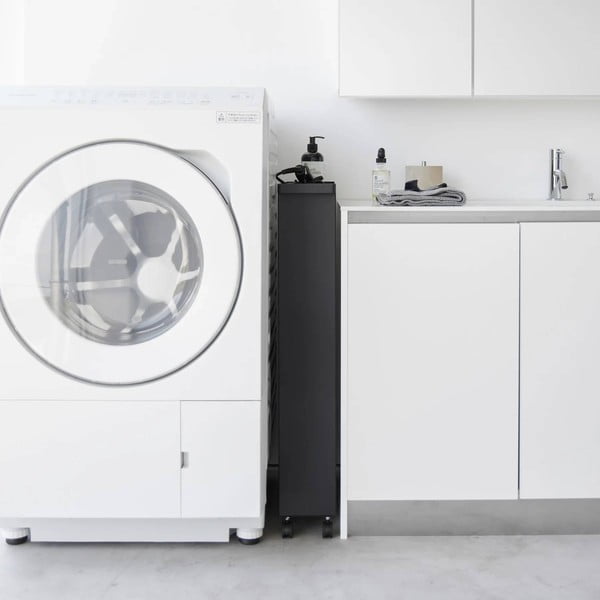 Matt fekete acél fürdőszobai polcos állvány 48x80,5 cm Tower – YAMAZAKI-image-3