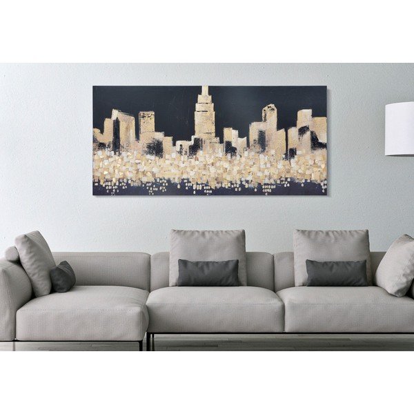 Festmény 150x70 cm Golden City - Mauro Ferretti-image-1