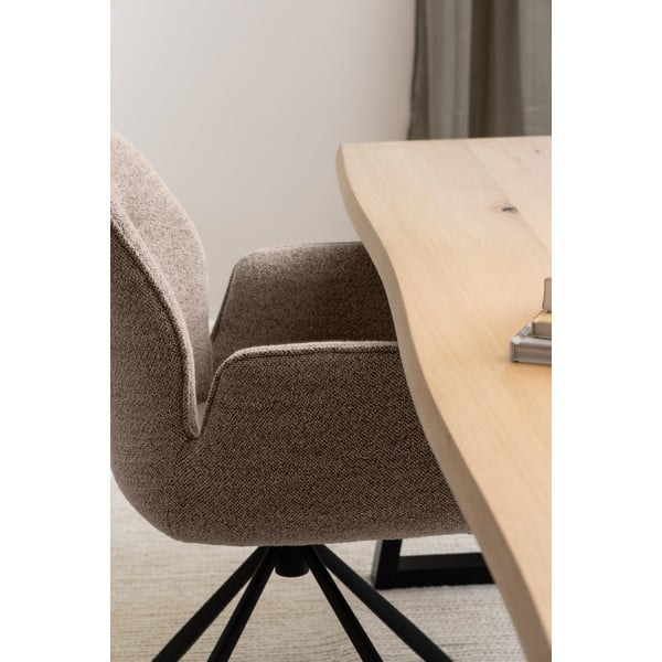 Étkezőasztal tölgyfa dekoros asztallappal 100x220 cm Malika – Actona-image-2