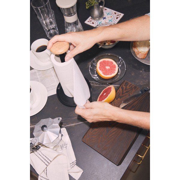 Fekete papírtörlő tartó ø 15 cm Paper Pal – Rosendahl-image-2