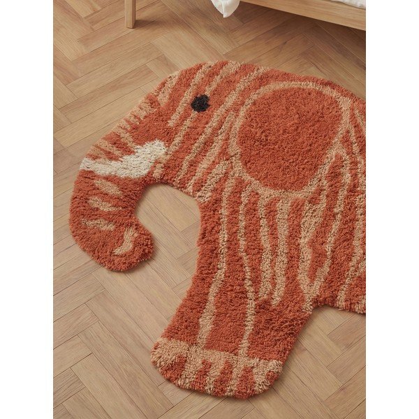 Terrakotta színű mosható-kézi szövésű pamut gyerek szőnyeg 75x120 cm Snuggle Elodie – Hanse Home-image-2