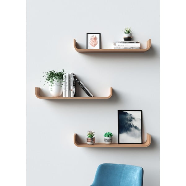 Flower falipolc tölgyfa dekorral - Tenzo-image-1