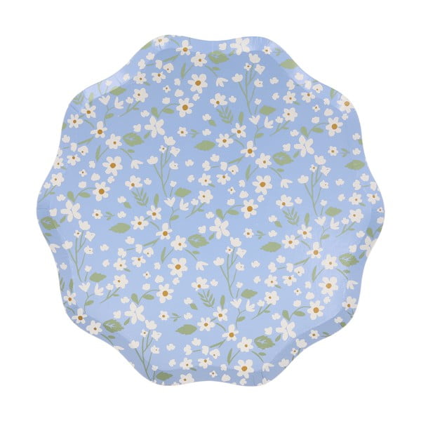 Egyszer használatos papír  tányér készlet 12 db-os Ditsy – Meri Meri-image-4