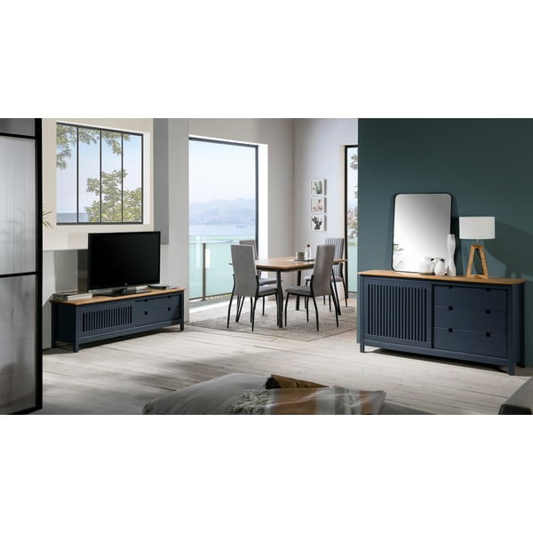 Bruna szürke fa komód - Marckeric-image-1