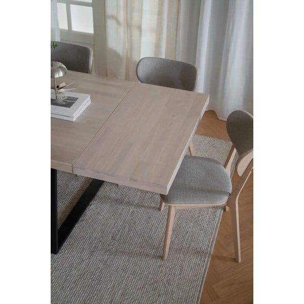 Brooklyn matt lakkozott tölgyfa hosszabbító asztallap étkezőasztalhoz - Rowico-image-1