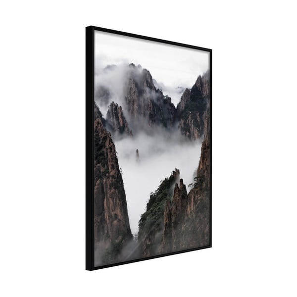 Misty Valley poszter keretben, 40 x 60 cm - Artgeist