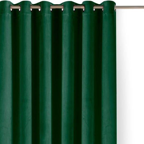 Zöld bársony dimout (részleges sötétítő) függöny 530x225 cm Velto – Filumi