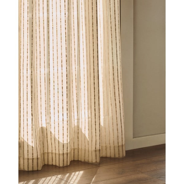 Bézs függöny 140x270 cm Arami – Kave Home-image-1