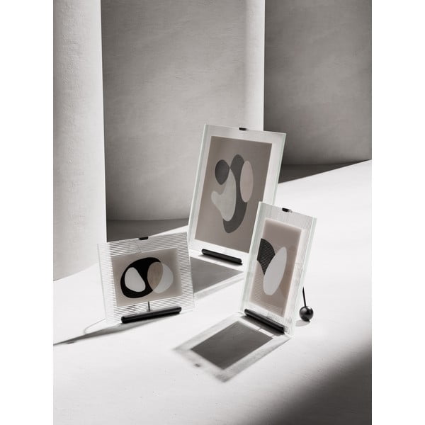 Fekete üveg álló képkeret 16x20 cm Flute – Umbra-image-3