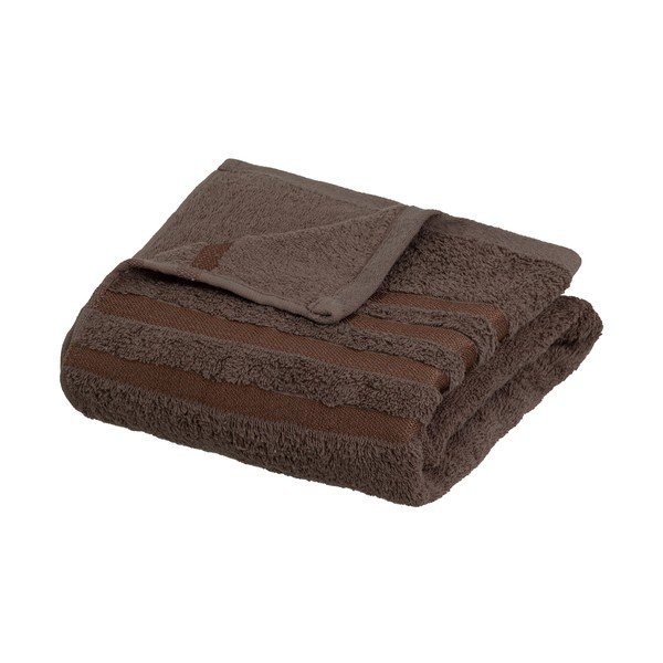 Barna frottír pamut fürdőlepedő 70x140 cm Simple – Casa Selección