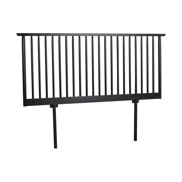 Fekete tölgyfa ágytámla 194x84 cm Riggins - Rowico-image-3