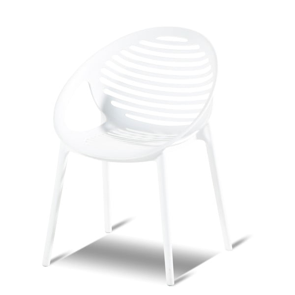 Romeo fehér rakásolható kerti szék - Hartman